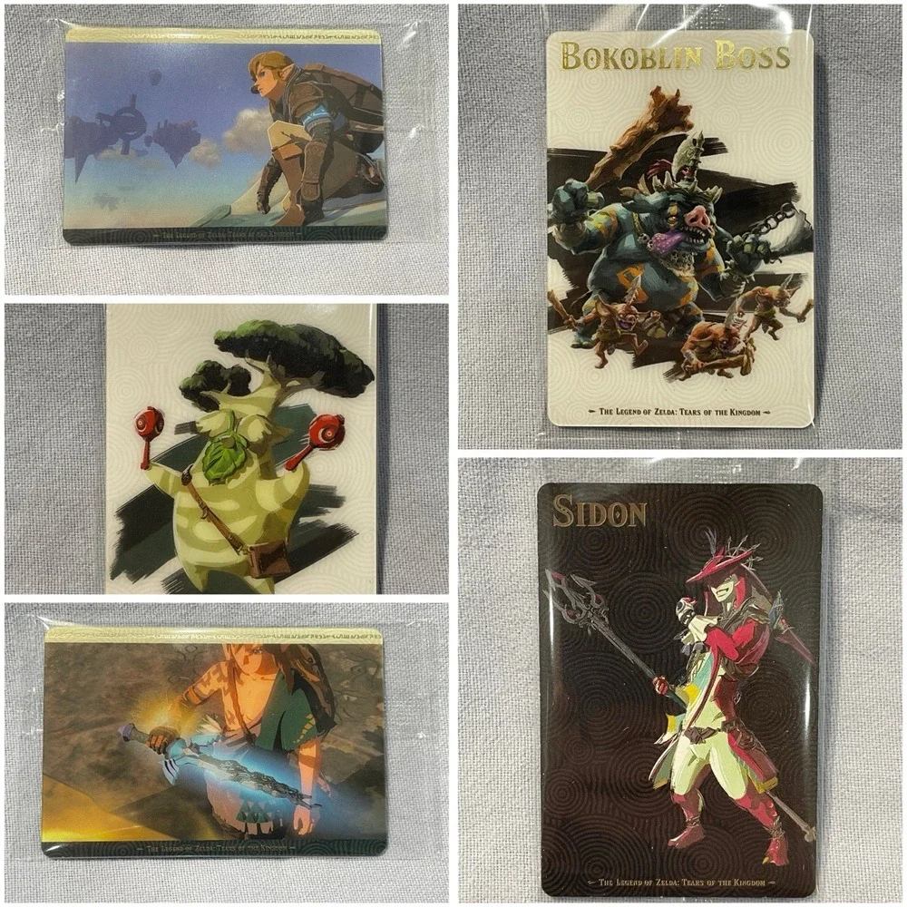 NEW Set of 5 The Leged of Zelda : Tears of The Kingdom Wafer Sealed Cards